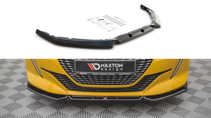 Maxton Design - FRONT SPLITTER V1 PEUGEOT 208 MK2 (2019-)