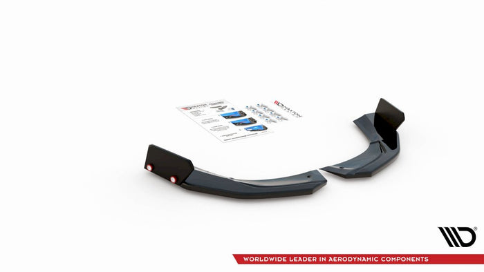 Maxton Design - REAR SIDE SPLITTERS V.2 + FLAPS MERCEDES AMG A 45 S AERO PACK W177