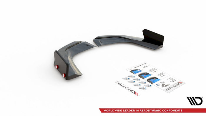 Maxton Design - REAR SIDE SPLITTERS V.2 + FLAPS MERCEDES AMG A 45 S AERO PACK W177