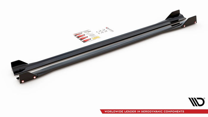 Maxton Design - SIDE SKIRTS DIFFUSERS V.2 + FLAPS MERCEDES AMG A45 S