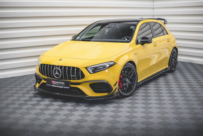 Maxton Design - FRONT SPLITTER V.3 + FLAPS MERCEDES AMG A 45 S AERO PACK W177