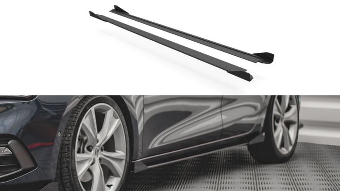 Maxton Design - STREET PRO SIDE SKIRTS DIFFUSERS (+FLAPS) SEAT LEON FR MK4 (2020-)