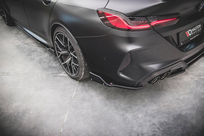 Maxton Design - REAR SIDE SPLITTERS V.1 + FLAPS BMW M8 GRAN COUPE F93