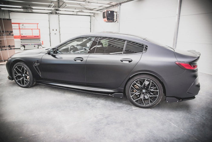 Maxton Design - SIDE SKIRTS DIFFUSERS V.1 + FLAPS BMW M8 GRAN COUPE F93 / 8 GRAN COUPE M-PACK G16