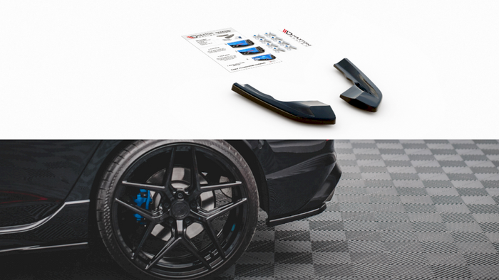 Maxton Design - REAR SIDE SPLITTERS VW GOLF R MK8 (2020-)