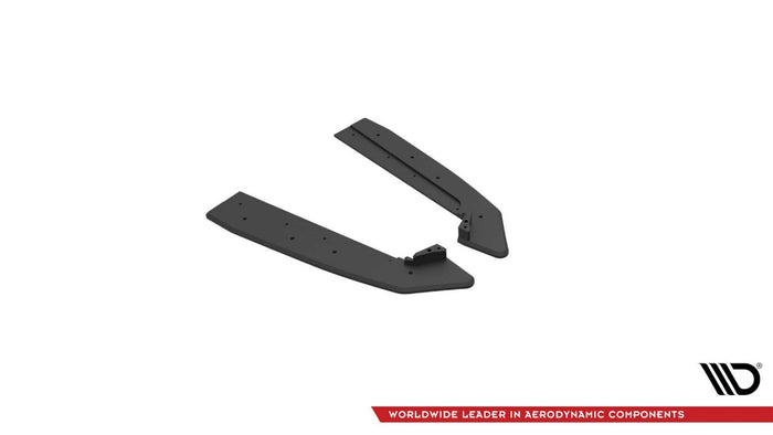 Maxton Design - STREET PRO DURABILITY REAR SIDE SPLITTERS STREET PRO V.1 FORD MUSTANG GT MK6 FACELIFT (2017-)