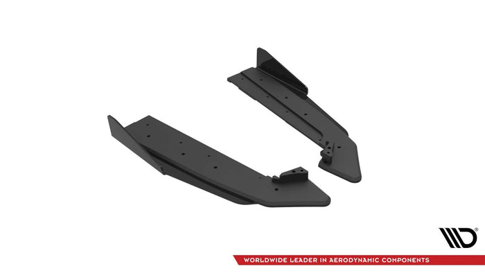 Maxton Design - STREET PRO REAR SIDE SPLITTERS V.1 (+FLAPS) FORD MUSTANG GT MK6 FACELIFT (2017-)
