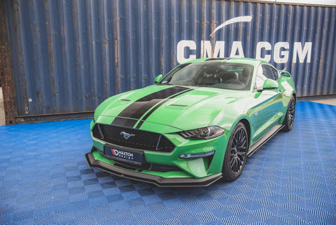 Maxton Design - STREET PRO FRONT SPLITTER V.1 FORD MUSTANG GT MK6 FACELIFT (2017-)