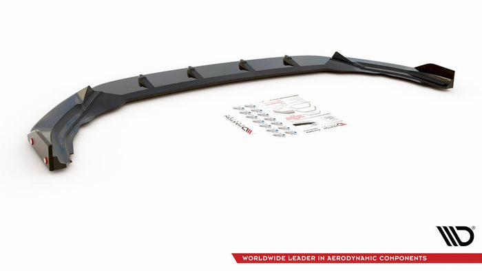 Maxton Design - FRONT SPLITTER V.2 + FLAPS VW GOLF R MK8