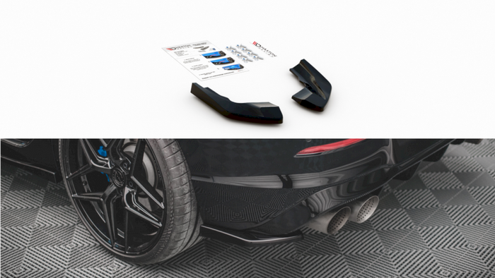Maxton Design - REAR SIDE SPLITTERS V.2 VW GOLF R MK8 (2020-)