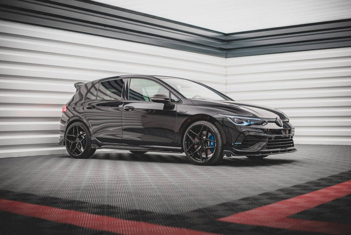Maxton Design - REAR SIDE SPLITTERS V.2 + FLAPS VW GOLF R MK8