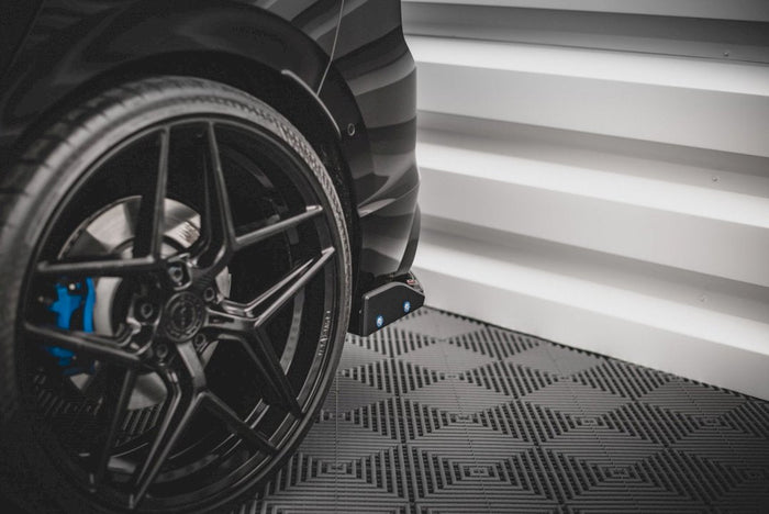 Maxton Design - REAR SIDE SPLITTERS V.2 + FLAPS VW GOLF R MK8
