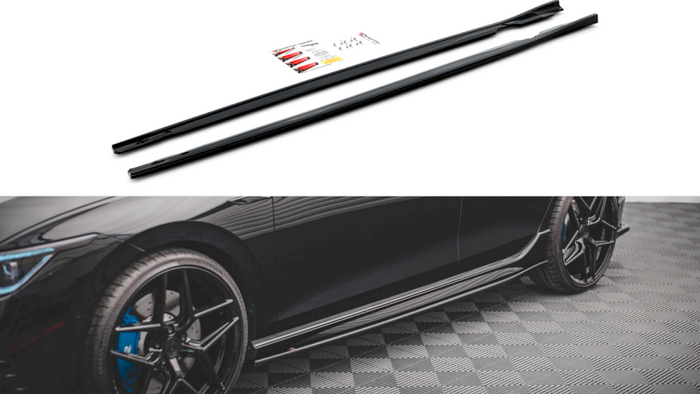 Maxton Design - SIDE SKIRTS DIFFUSERS V.2 VW GOLF R MK8 (2020-)