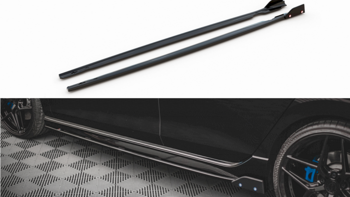 Maxton Design - SIDE SKIRTS DIFFUSERS V.2 + FLAPS VW GOLF R MK8