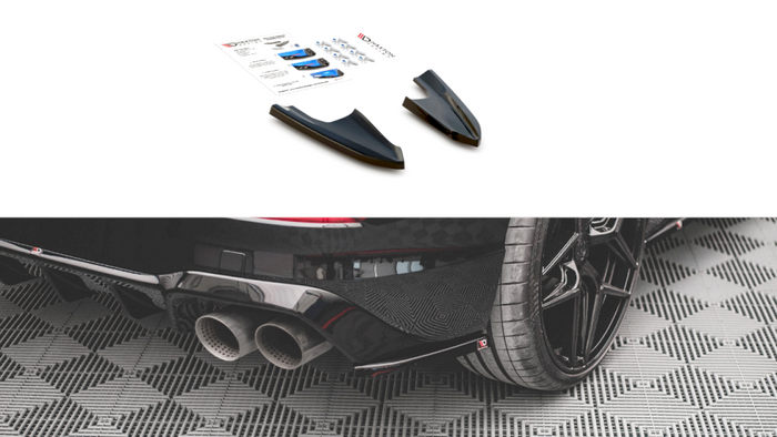 Maxton Design - REAR SIDE SPLITTERS V.3 VW GOLF R MK8 (2020-)