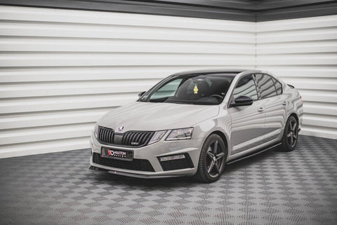 Maxton Design - FRONT SPLITTER V.1 SKODA OCTAVIA RS MK3 FACELIFT (2016-2019)