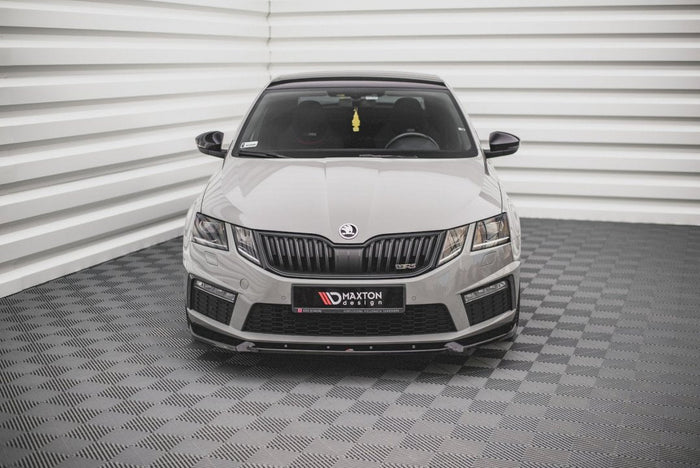 Maxton Design - FRONT SPLITTER V.2 SKODA OCTAVIA RS MK3 FACELIFT (2016-2019)