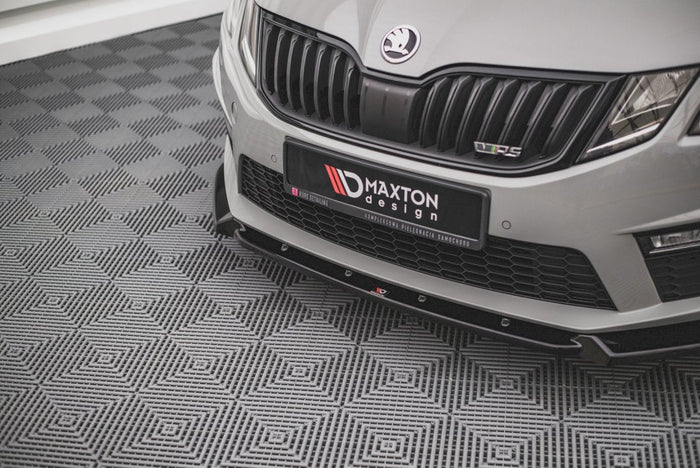 Maxton Design - FRONT SPLITTER V.2 SKODA OCTAVIA RS MK3 FACELIFT (2016-2019)