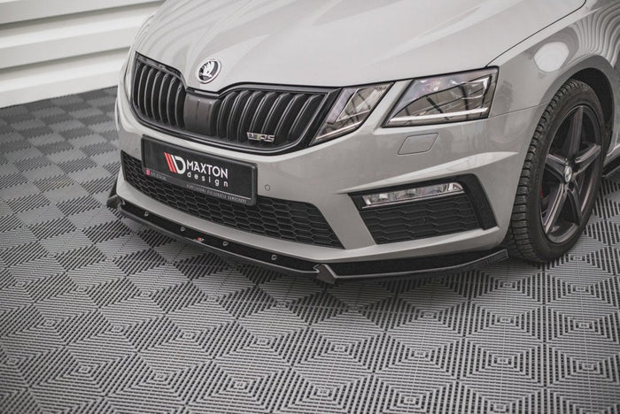 Maxton Design - FRONT SPLITTER V.2 SKODA OCTAVIA RS MK3 FACELIFT (2016-2019)