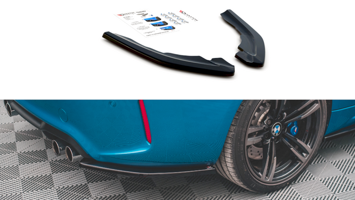 Maxton Design - REAR SIDE SPLITTERS V.2 BMW M2 F87 (2016-2020)