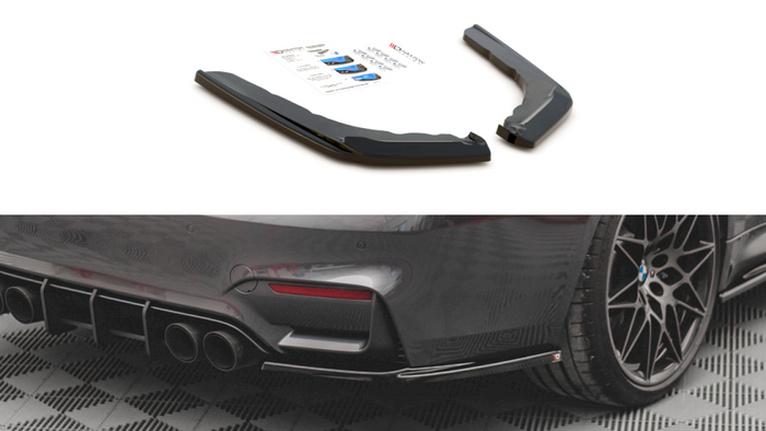 Maxton Design - REAR SIDE SPLITTERS V.1 BMW M4 F82 (2014-)