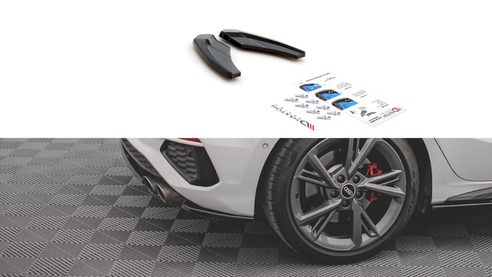 Maxton Design - REAR SIDE SPLITTERS V.1 AUDI S3 8Y (2020-2024)