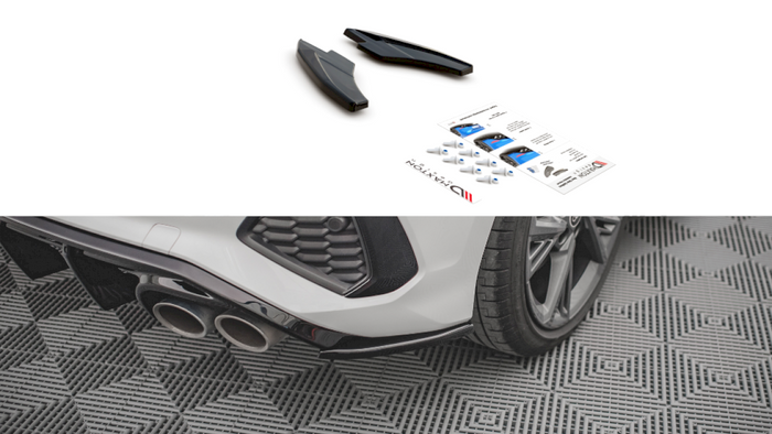 Maxton Design - Rear Side Splitters V.2 Audi S3 / A3 S-Line Sportback 8Y