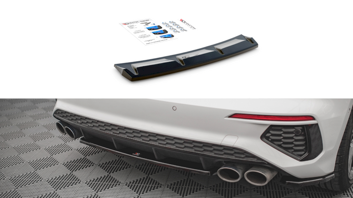Maxton Design - CENTRAL REAR SPLITTER FOR AUDI S3 8Y (2020-2024)