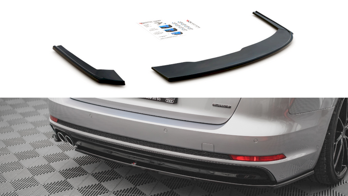 Maxton Design - REAR SIDE SPLITTERS V.2 AUDI A4 S-LINE B9 (2015-2019)
