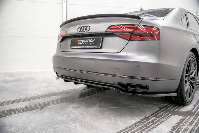 Maxton Design - CENTRAL REAR SPLITTER (VERTICAL BARS) AUDI A8 D4 FACELIFT (2013-2017)