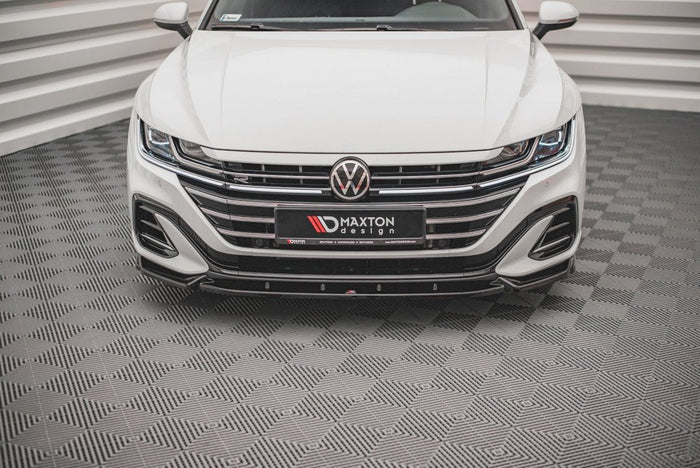 Maxton Design - Front Splitter V.1 Volkswagen Arteon R-Line Sedan / Shooting Brake Mk1 Facelift