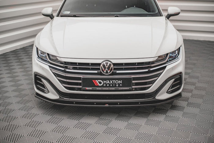 Maxton Design - Front Splitter V.2 Volkswagen Arteon R-Line Sedan / Shooting Brake Mk1 Facelift