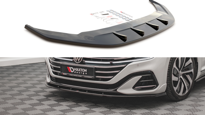 Maxton Design - Front Splitter V.2 Volkswagen Arteon R-Line Sedan / Shooting Brake Mk1 Facelift