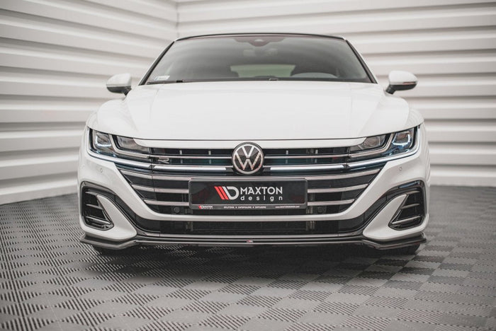 Maxton Design - Front Splitter V.3 Volkswagen Arteon R-Line Sedan / Shooting Brake Mk1 Facelift