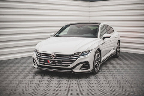 Maxton Design - Front Splitter V.3 Volkswagen Arteon R-Line Sedan / Shooting Brake Mk1 Facelift