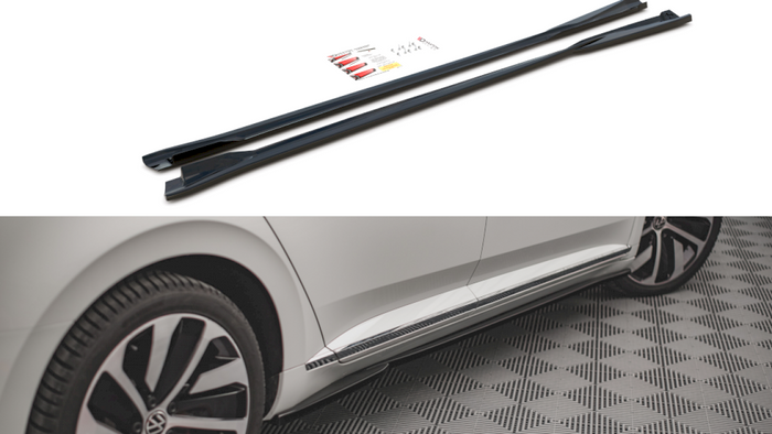 Maxton Design - Side Skirt Diffusers Volkswagen Arteon R/ R-Line Sedan / Shooting Brake Mk1 Facelift