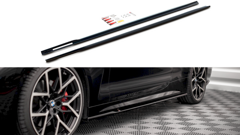 Maxton Design - Side Skirts Diffusers V.1 BMW 4 M-Pack / M440i G22 / G23 / G22 Facelift / G23 Facelift