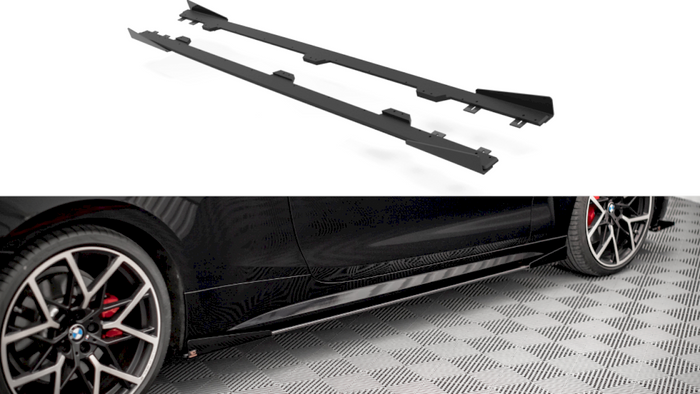 Maxton Design - STREET PRO SIDE SKIRTS DIFFUSERS (+FLAPS) BM 4 M-PACK G22 (2020-)