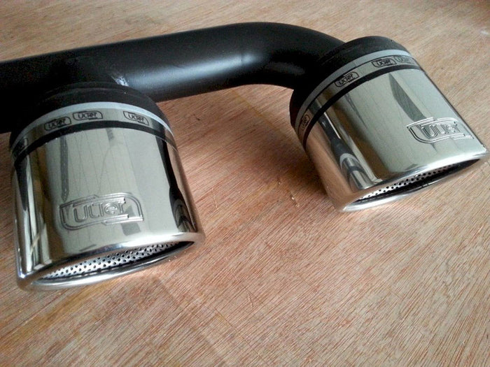 Maxton Design - EXHAUST TIPS VW POLO MK5 (6R) FITS WITH DOUBLE MIDDLE EXHAUST REAR VALANCE