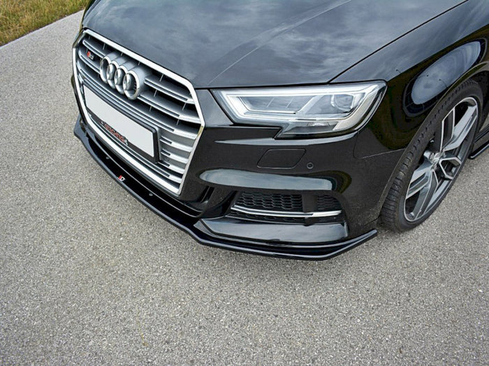 Maxton Design - Front Splitter V.1 Audi S3 / A3 S-Line Hatchback / Sportback 8V Facelift