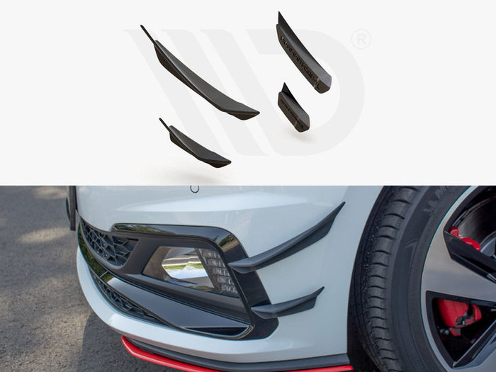 Maxton Design - Front Bumper Wings (Canards) VW Polo GTI Mk6