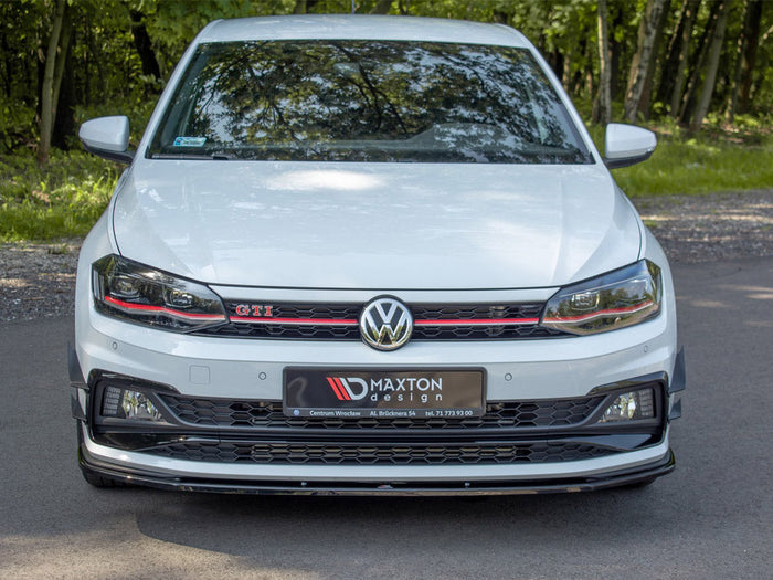 Maxton Design - Front Splitter V.1 Volkswagen Polo GTI / R-Line Mk6 (2017-2021)
