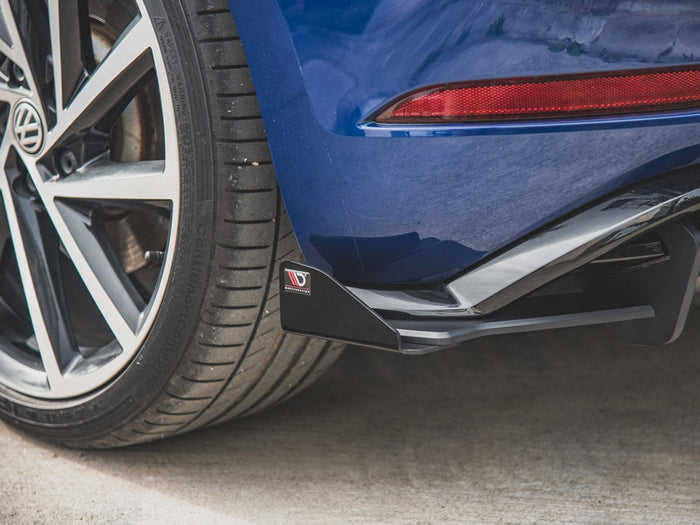 Maxton Design - STREET PRO REAR SIDE SPLITTERS + FLAPS VW GOLF 7 R FACELIFT (2017-2020)
