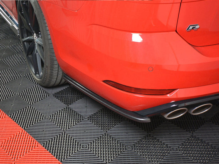 Maxton Design - REAR SIDE SPLITTERS V.1 VW GOLF 7 R VARIANT FACELIFT