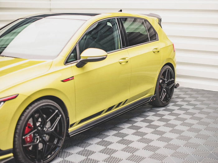 Maxton Design - SIDE SKIRTS DIFFUSERS V.2 + FLAPS VOLKSWAGEN GOLF GTI / GTE / GTI CLUBSPORT / R-LINE MK8