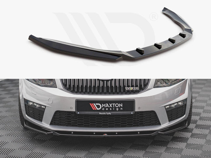 Maxton Design - FRONT SPLITTER V.4 SKODA OCTAVIA RS MK3 (2013-2016)