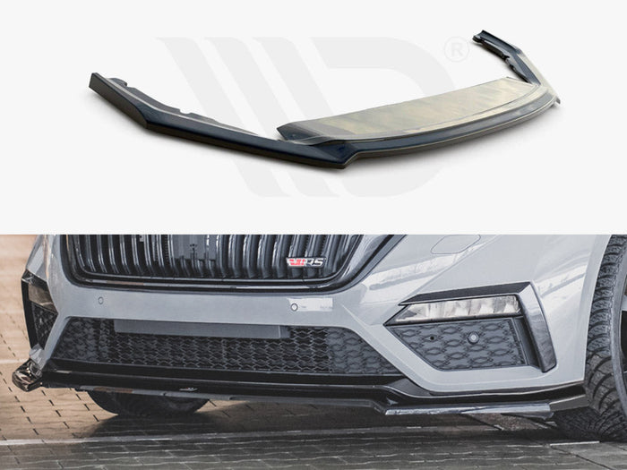 Maxton Design - FRONT SPLITTER V4 SKODA OCTAVIA RS MK4 (2020-2024)
