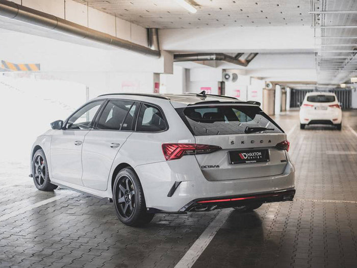 Maxton Design - Rear Side Splitters V.2 Skoda Octavia RS Estate / Liftback Mk4 / Mk4 Facelift