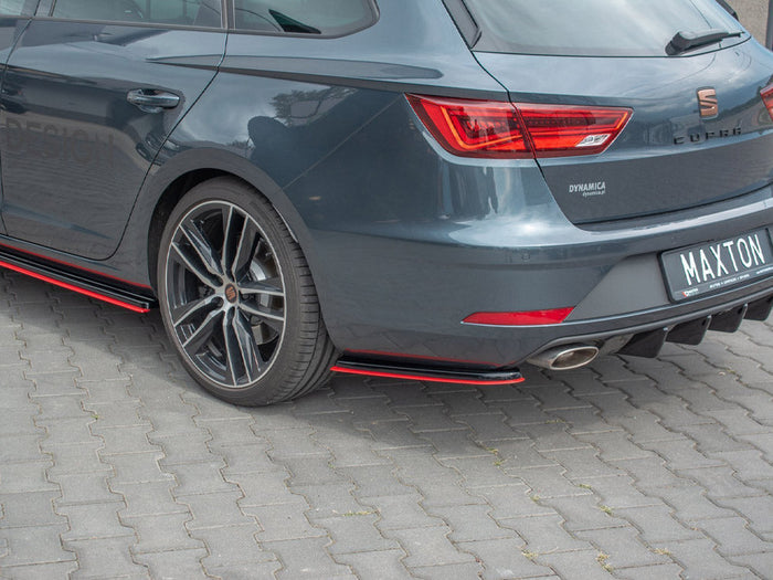 Maxton Design - REAR SIDE SPLITTERS V2 SEAT LEON MK 3.5 CUPRA ST (2017-)