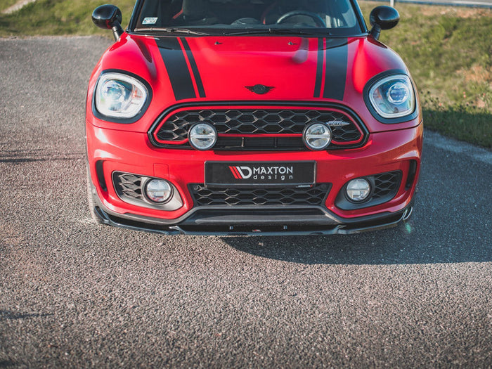 Maxton Design - FRONT SPLITTER V2 MINI COUNTRYMAN MK2 F60 JCW (2018-2020)